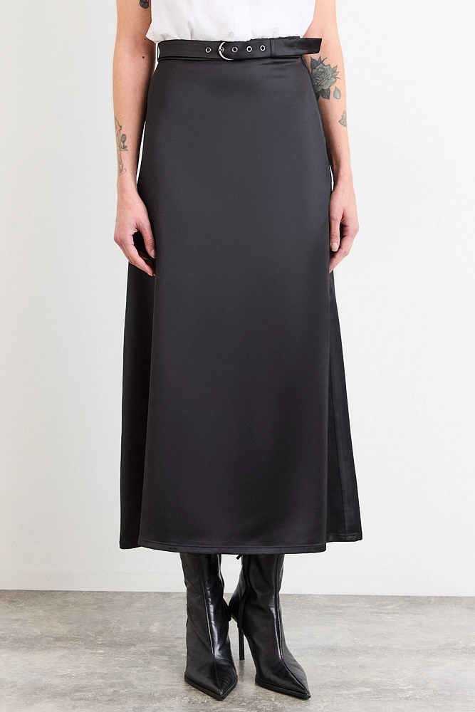 FALDA LARGA NEGRO MUJER IO - 2