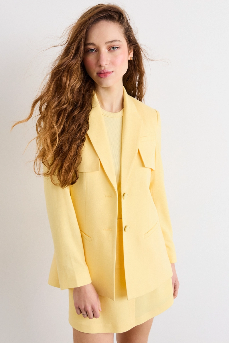 BLAZER AMARILLO MUJER IO - 2