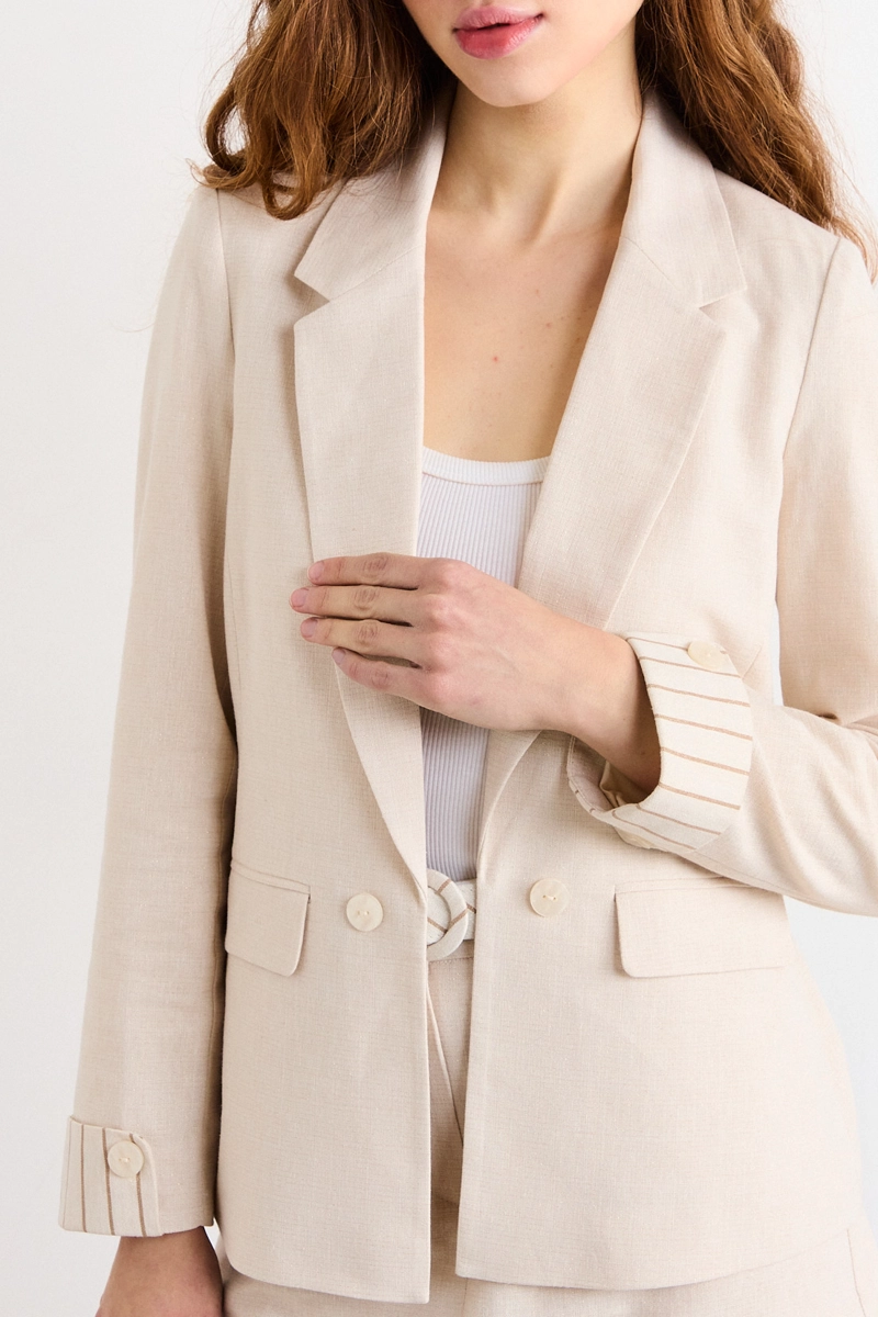 BLAZER BEIGE MUJER IO - 2