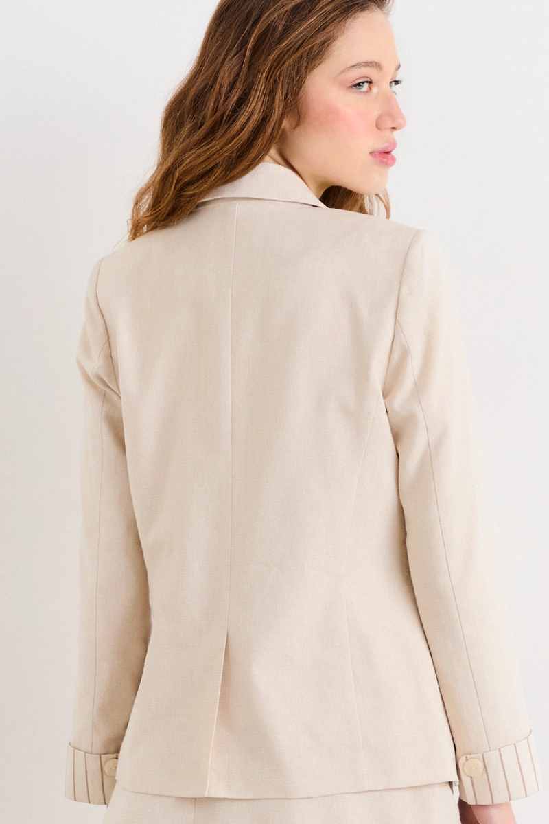 BLAZER BEIGE MUJER IO - 3