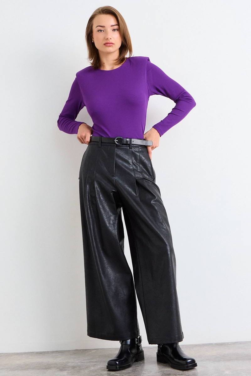POLERA MANGA LARGA MORADO MUJER IO - 4