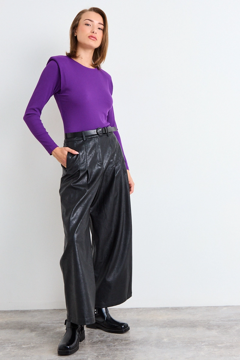 POLERA MANGA LARGA MORADO MUJER IO - 5