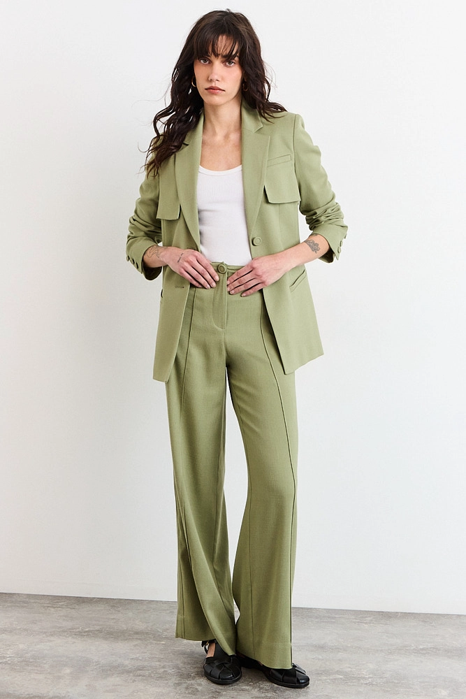 BLAZER VERDE OLIVA MUJER IO - 5