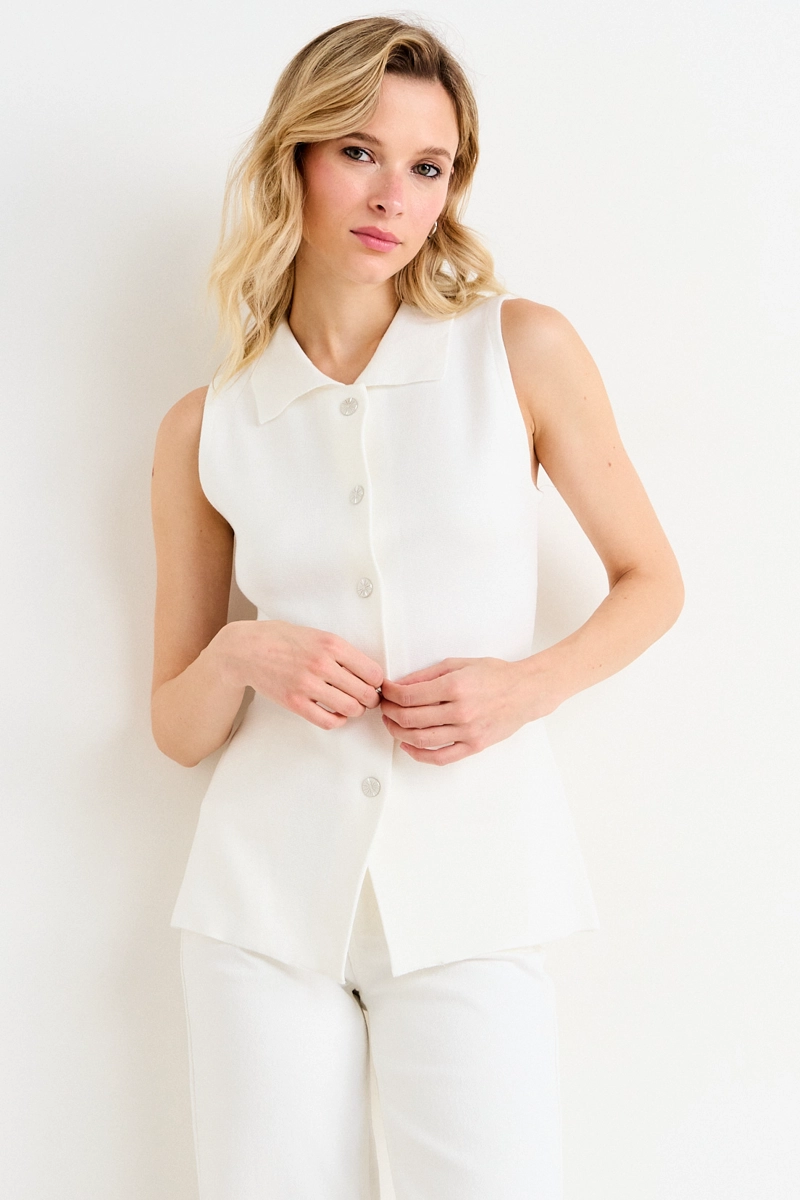 GILET CRUDO MUJER ASH - 1