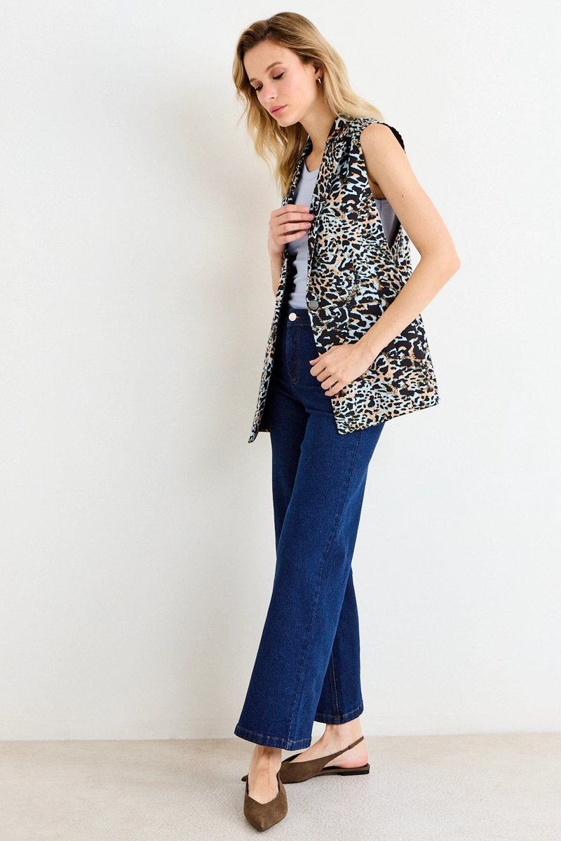 GILET CELESTE MUJER ASH - 4