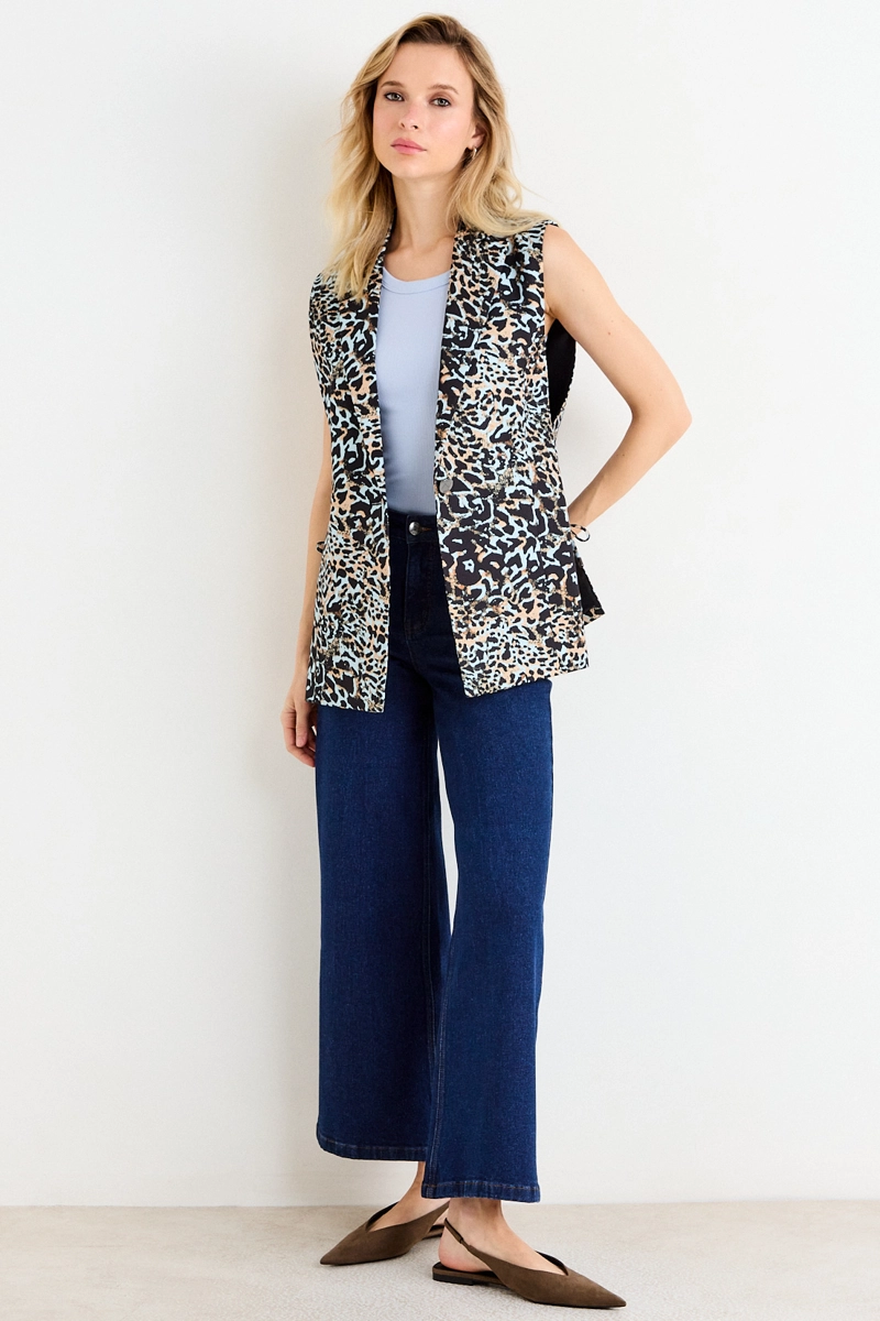 GILET CELESTE MUJER ASH - 5
