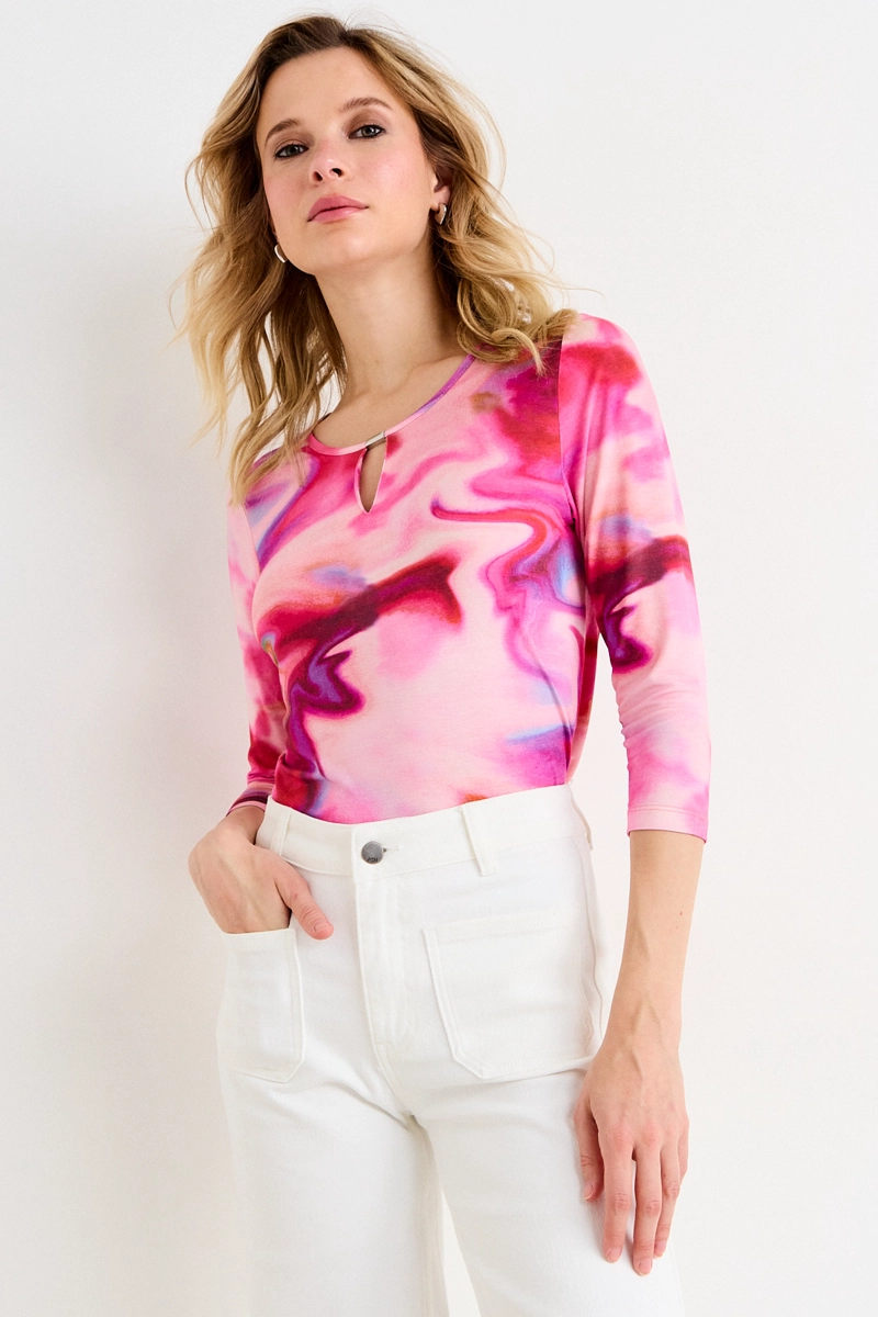 POLERA MANGA LARGA ROSA MUJER ASH - 2