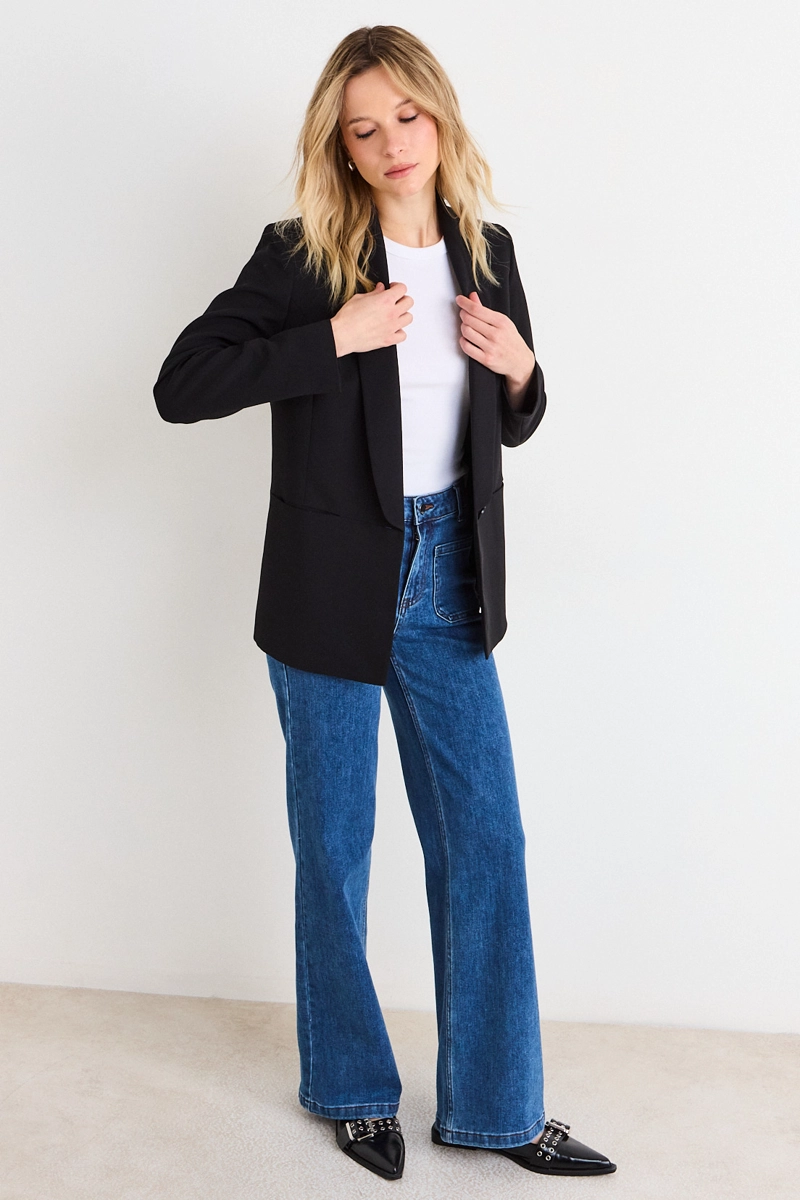 BLAZER NEGRO MUJER ASH - 4