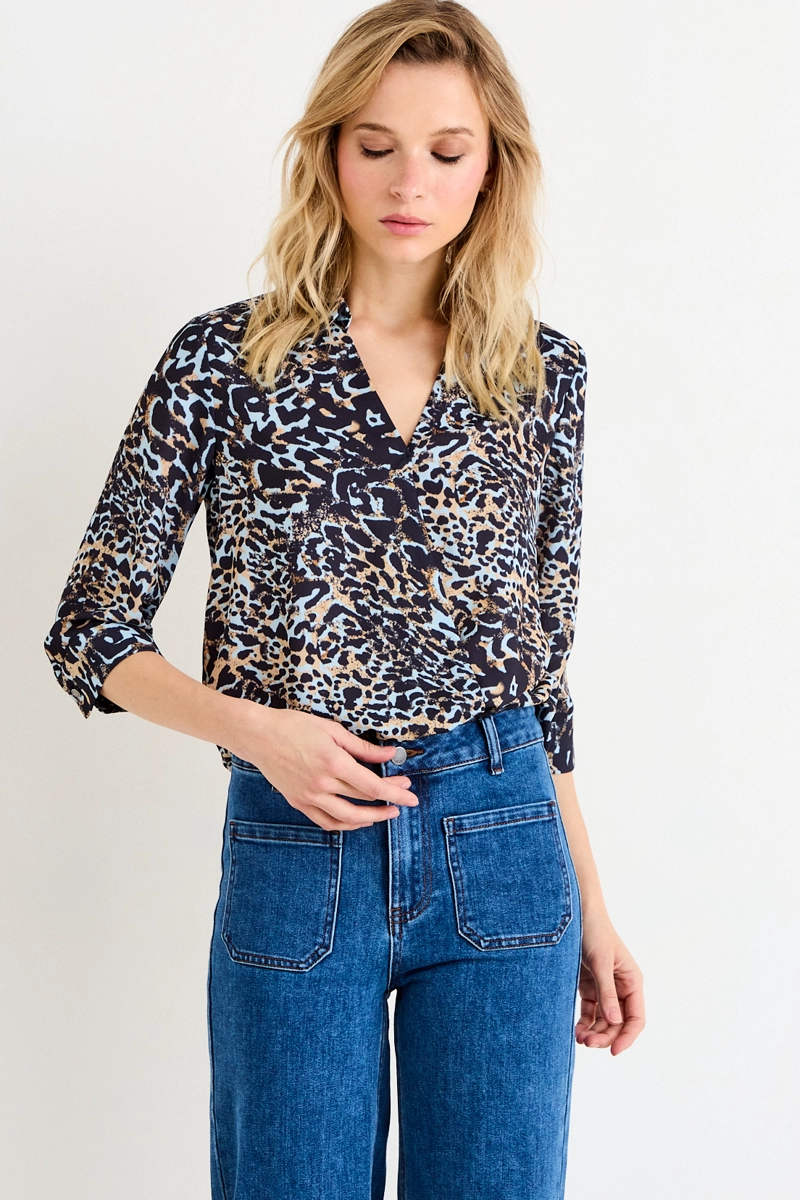 BLUSAS MANGA LARGA NEGRO MUJER ASH - 1