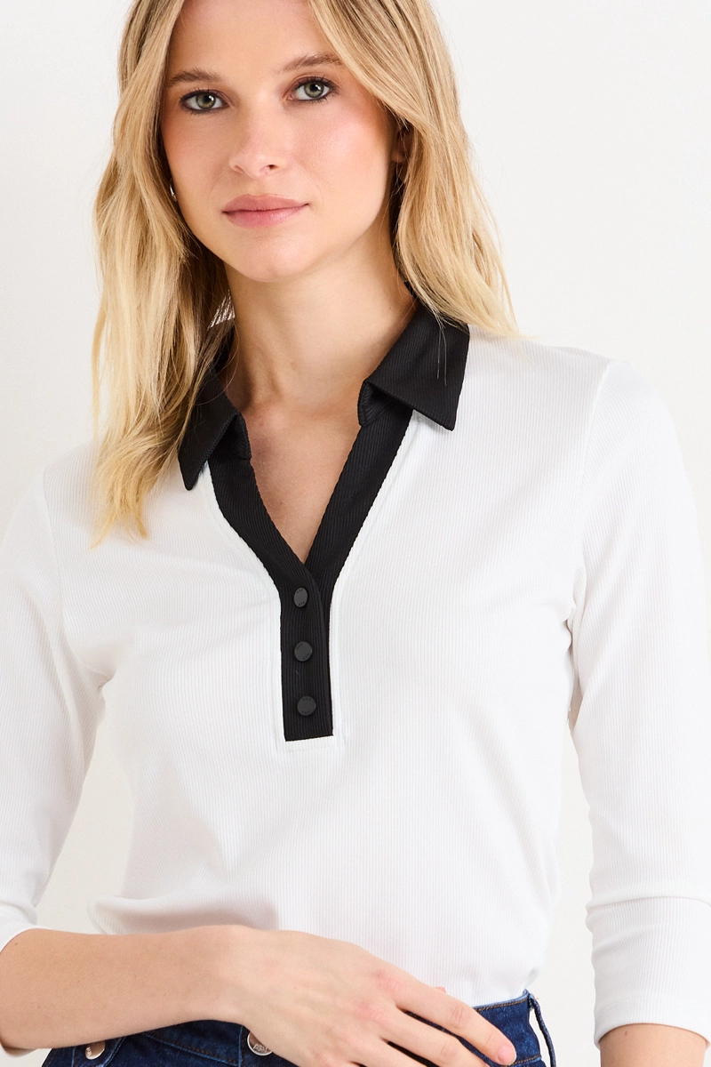 POLERA MANGA LARGA CRUDO MUJER ASH - 2