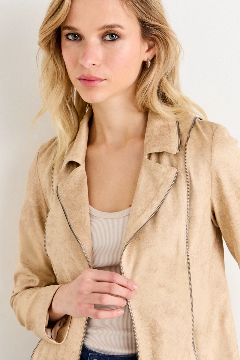 CHAQUETA BEIGE MUJER ASH - 1