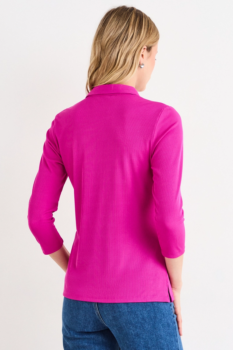 POLERA MANGA LARGA FUCSIA MUJER ASH - 3