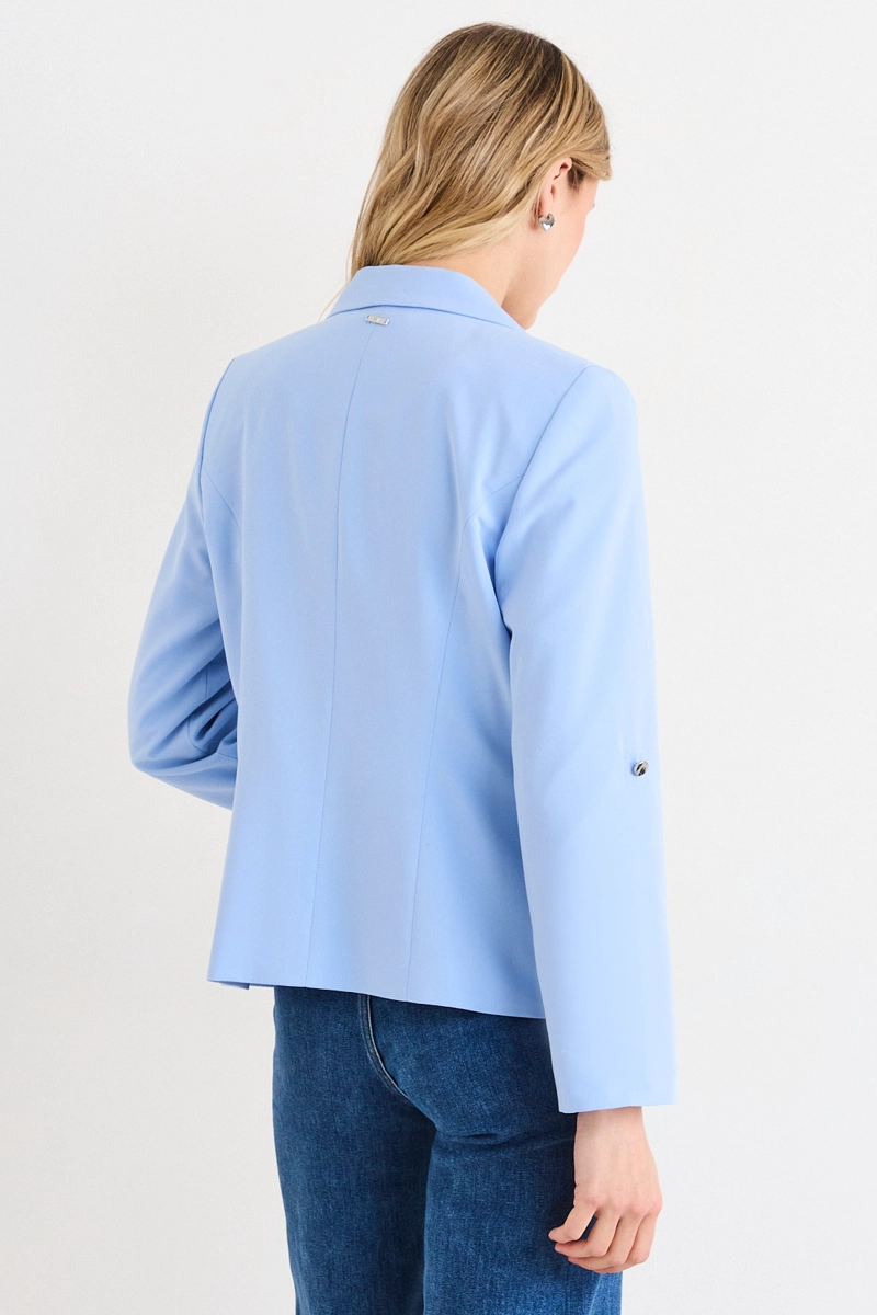 BLAZER CELESTE MUJER ASH - 3