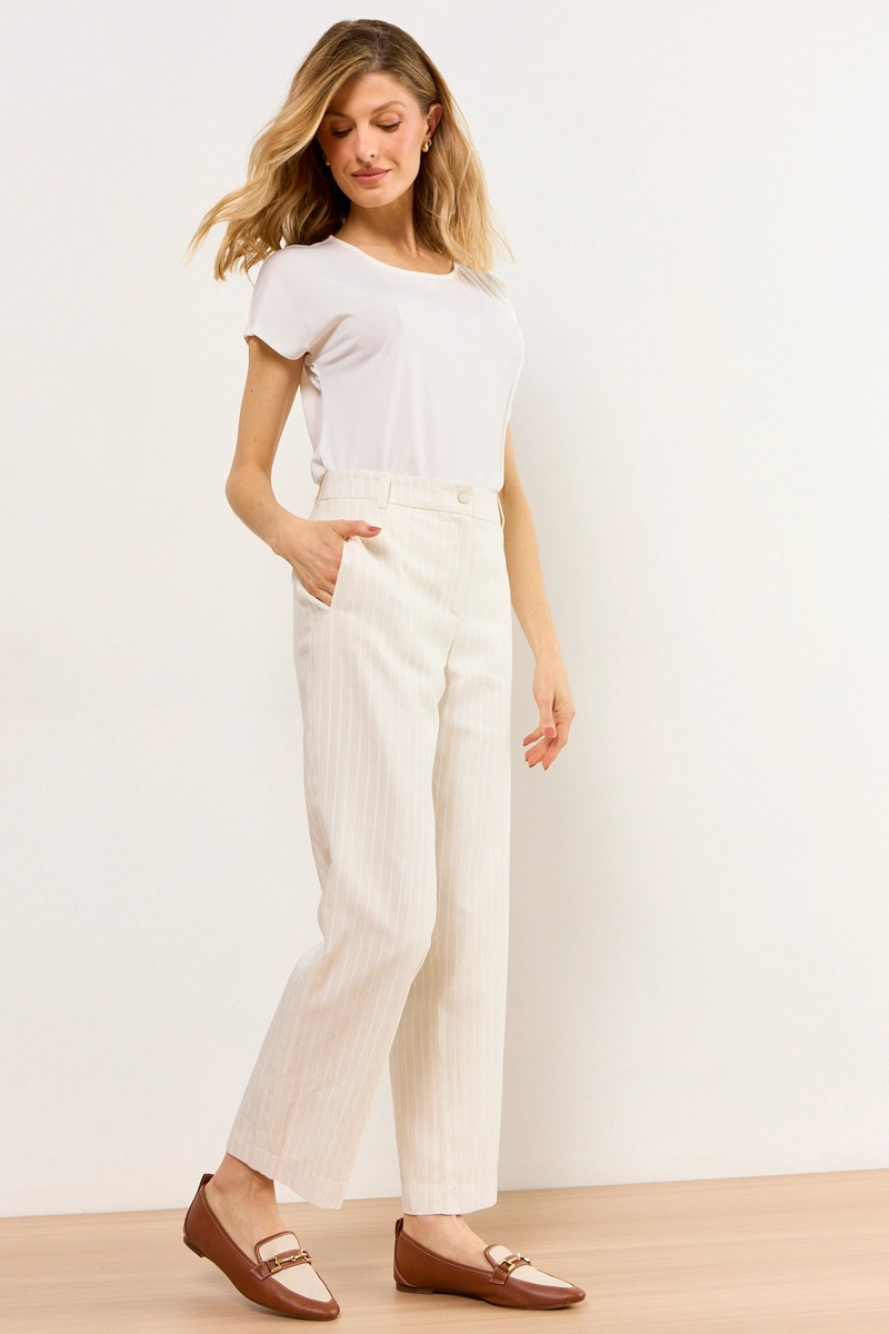 PANTALON BEIGE MUJER MA GRIFFE - 5