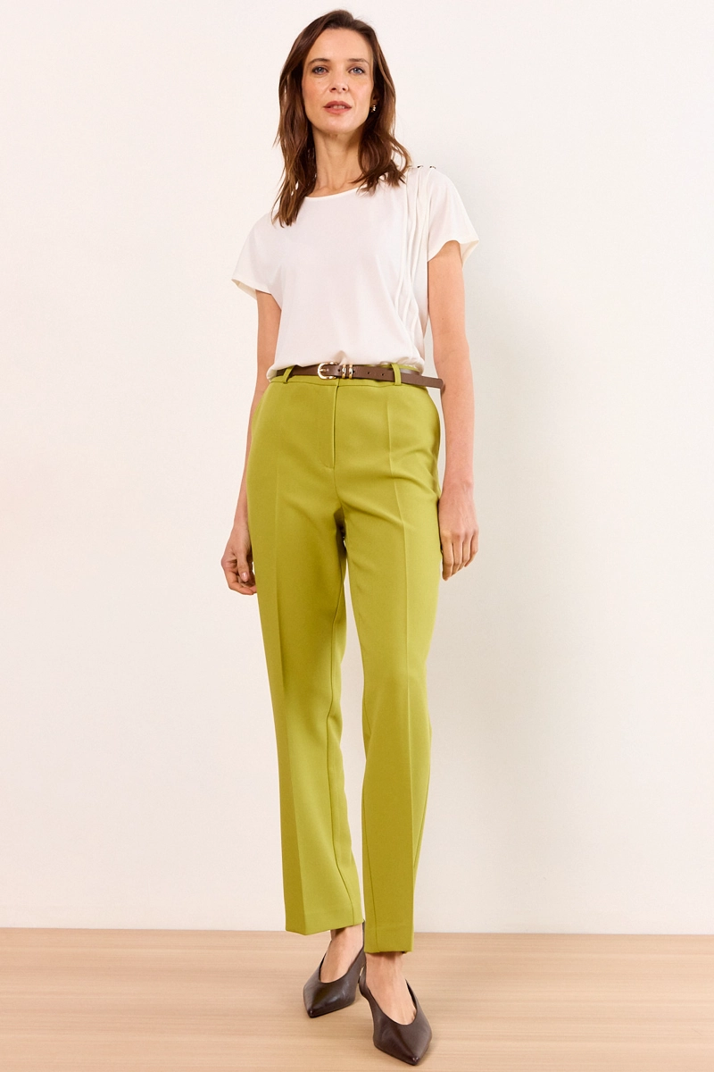 PANTALON VERDE MUJER MA GRIFFE - 1