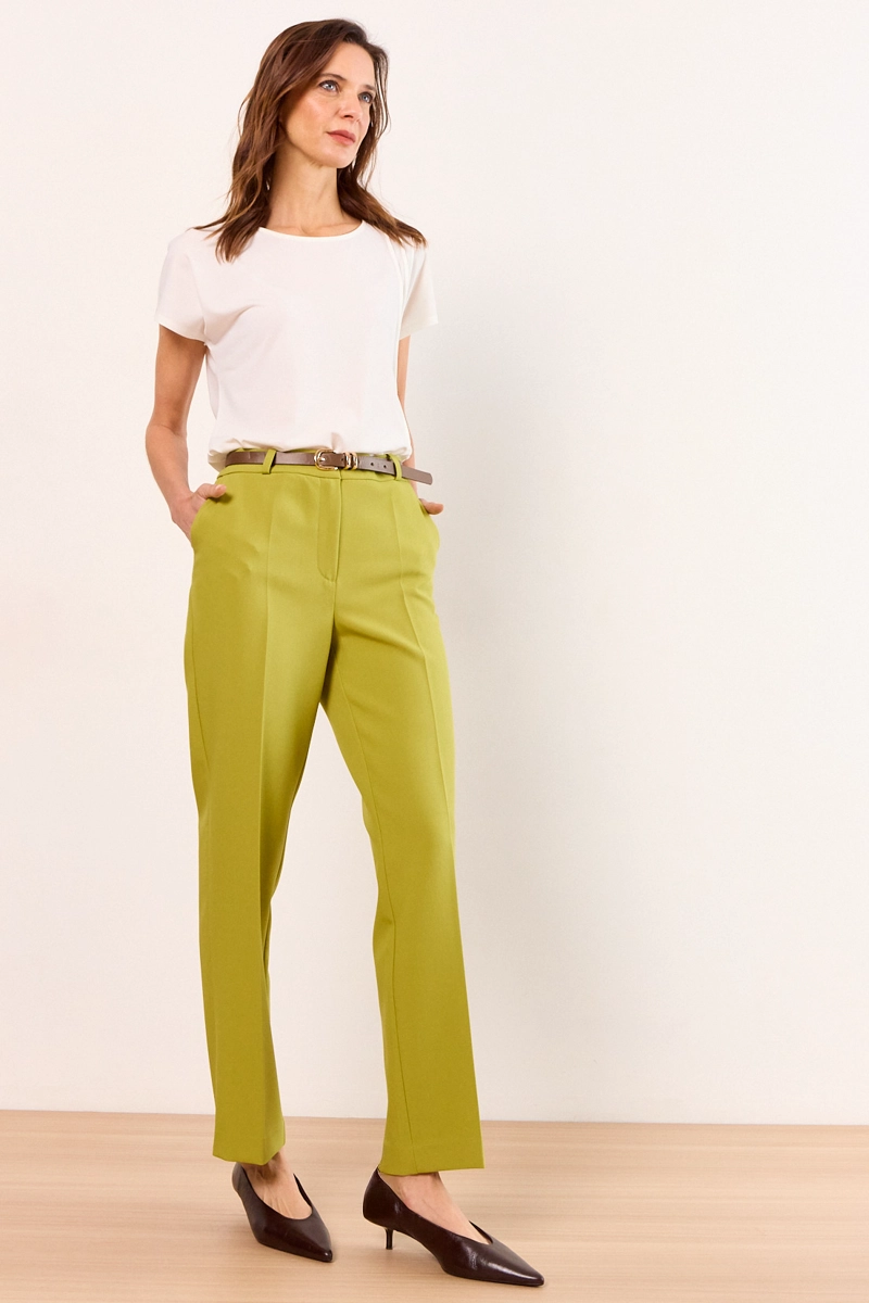 PANTALON VERDE MUJER MA GRIFFE - 5
