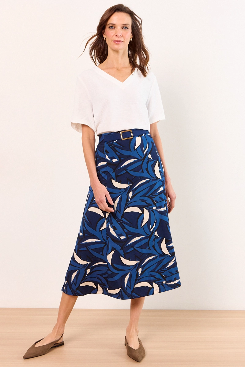 FALDA LARGA AZUL MUJER MA GRIFFE - 1