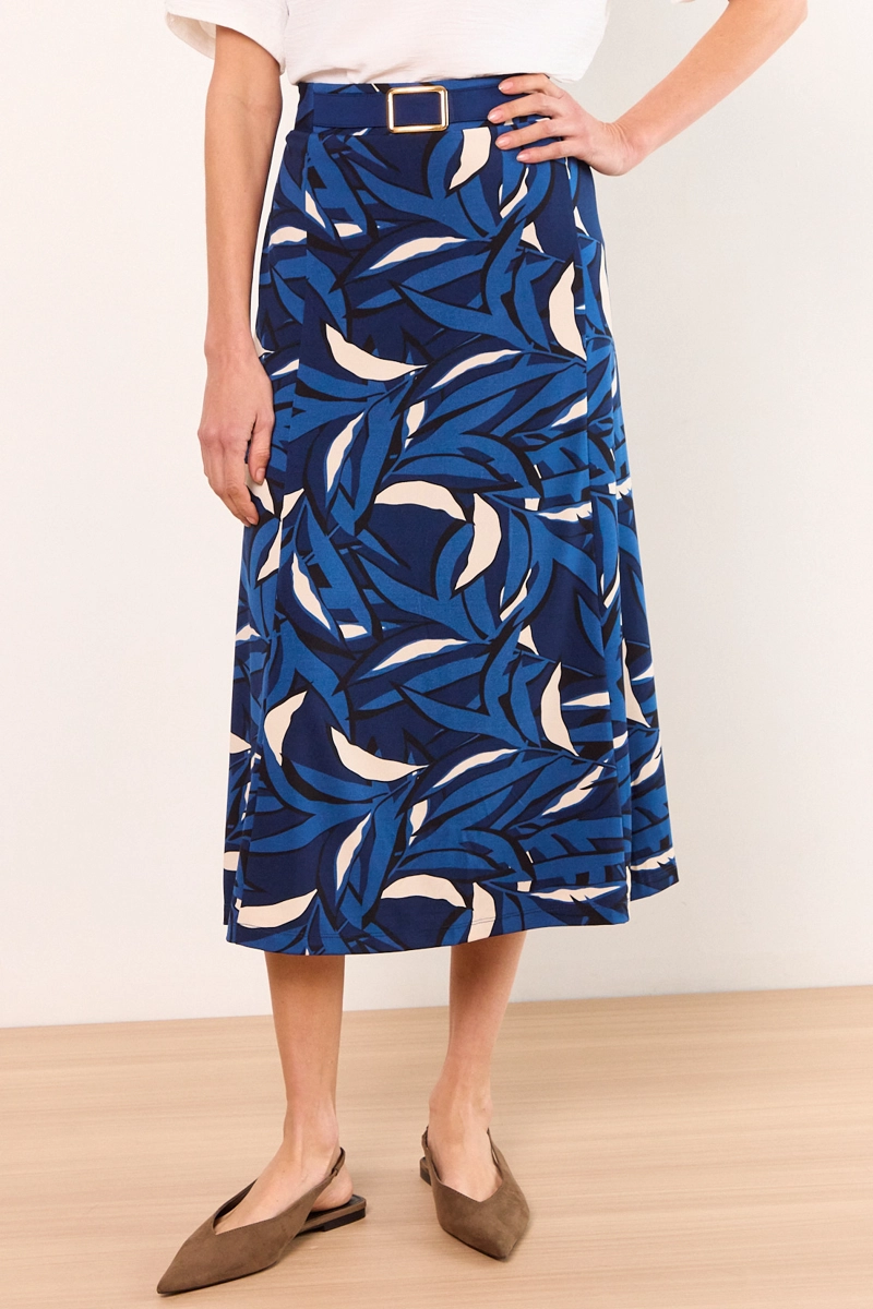 FALDA LARGA AZUL MUJER MA GRIFFE - 2