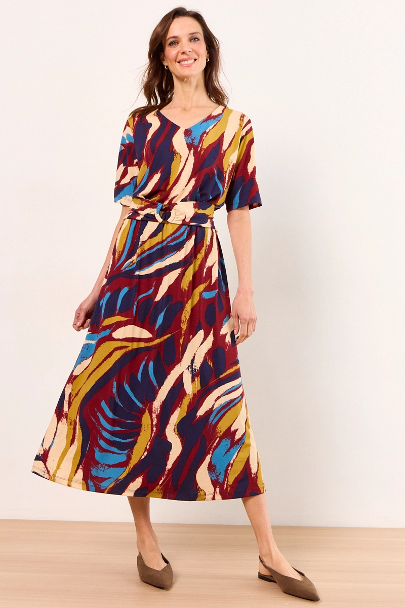 VESTIDO LARGO AZUL MUJER MA GRIFFE - 1
