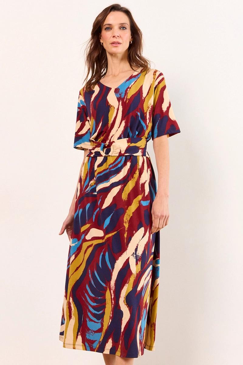 VESTIDO LARGO AZUL MUJER MA GRIFFE - 3