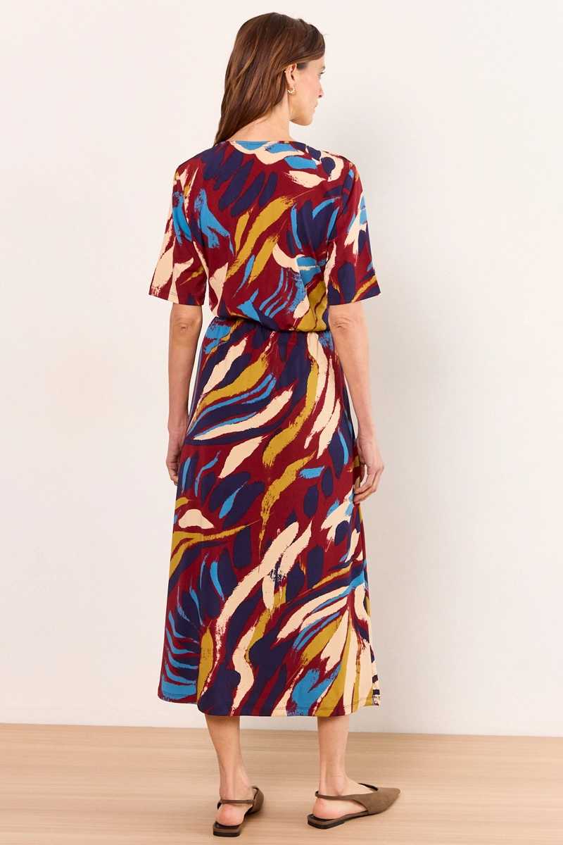 VESTIDO LARGO AZUL MUJER MA GRIFFE - 4