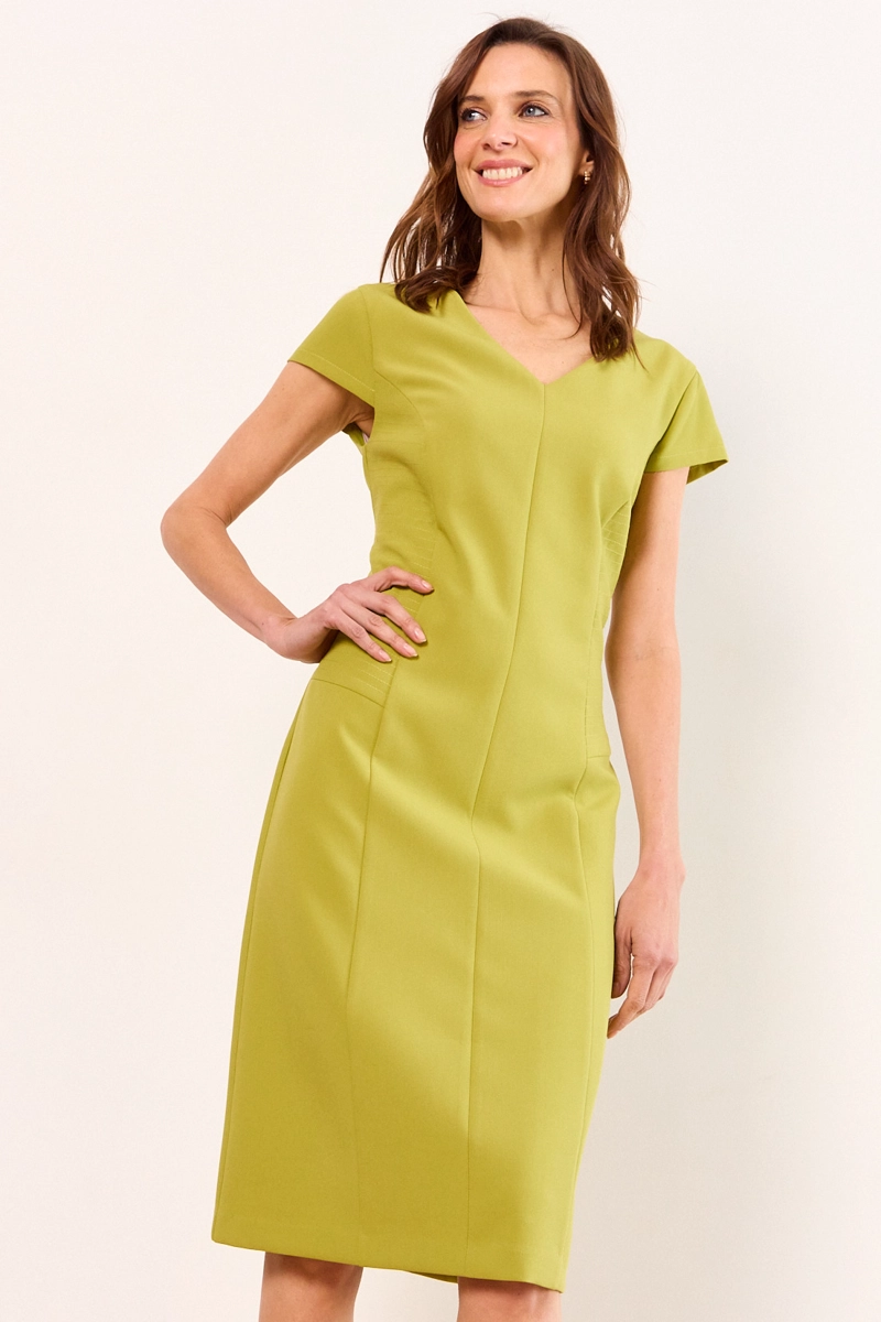 VESTIDO LARGO VERDE MUJER MA GRIFFE - 1