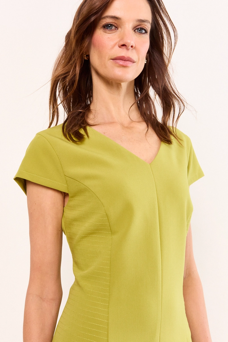 VESTIDO LARGO VERDE MUJER MA GRIFFE - 2