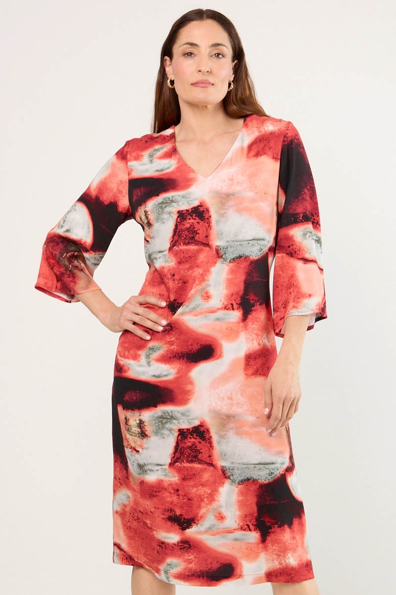 VESTIDO LARGO CORAL MUJER MA GRIFFE - 1