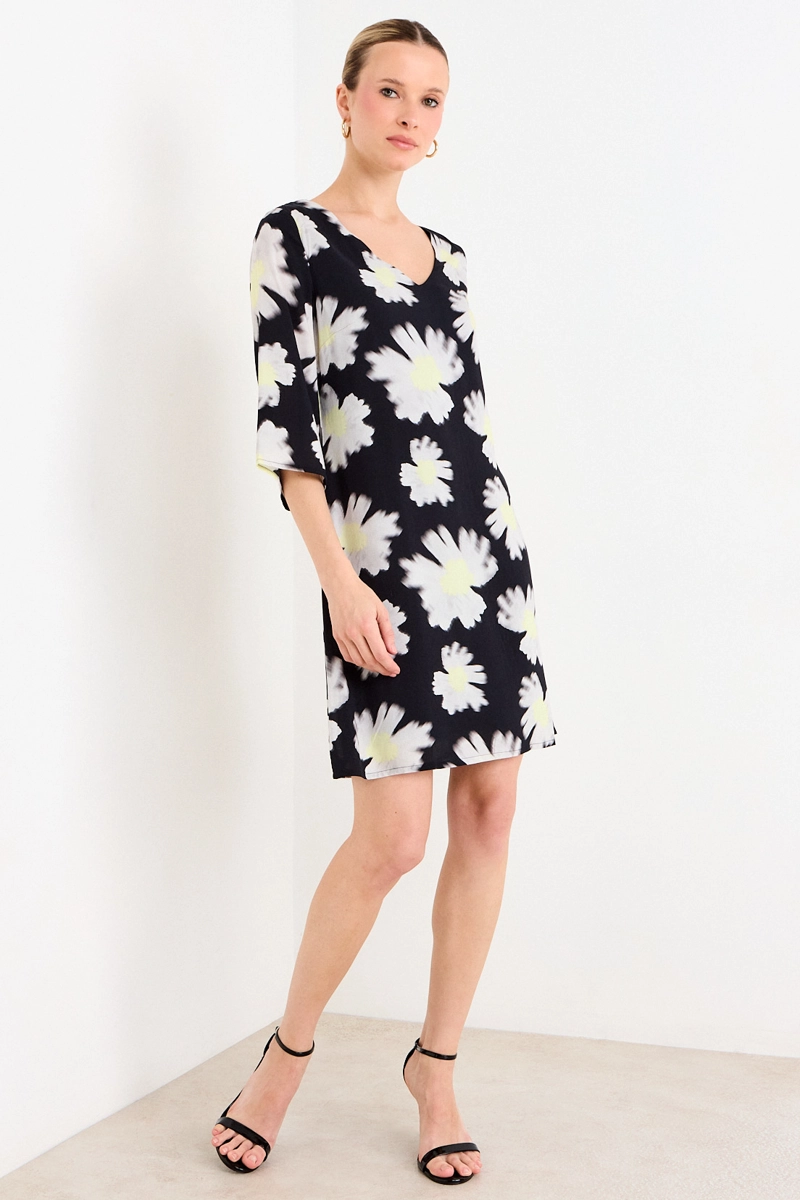 VESTIDO CORTO NEGRO MUJER ASH - 4