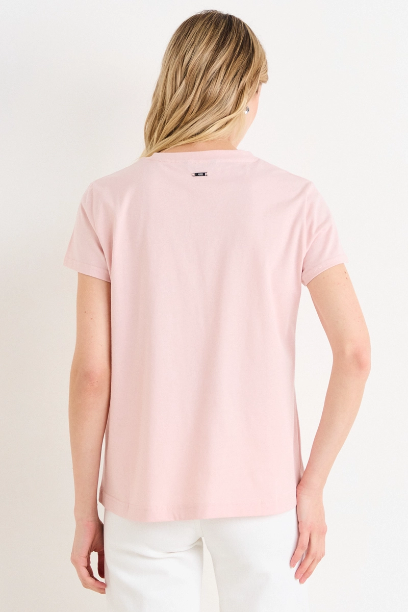 POLERA MANGA CORTA ROSA MUJER ASH - 3