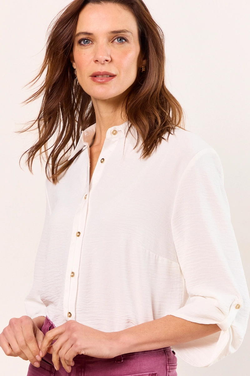 BLUSAS MANGA LARGA BLANCO MUJER MA GRIFFE - 1
