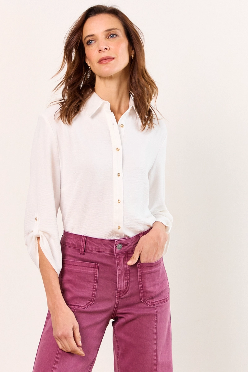 BLUSAS MANGA LARGA BLANCO MUJER MA GRIFFE - 2