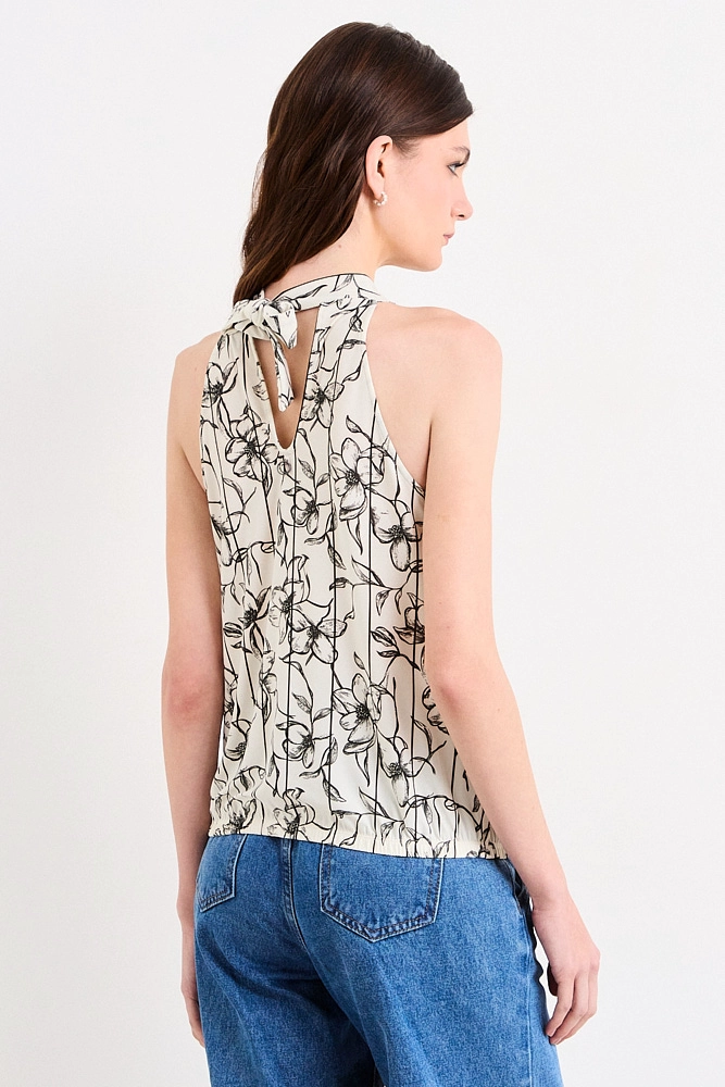 POLERA SIN MANGAS BLANCA MUJER IO - 3