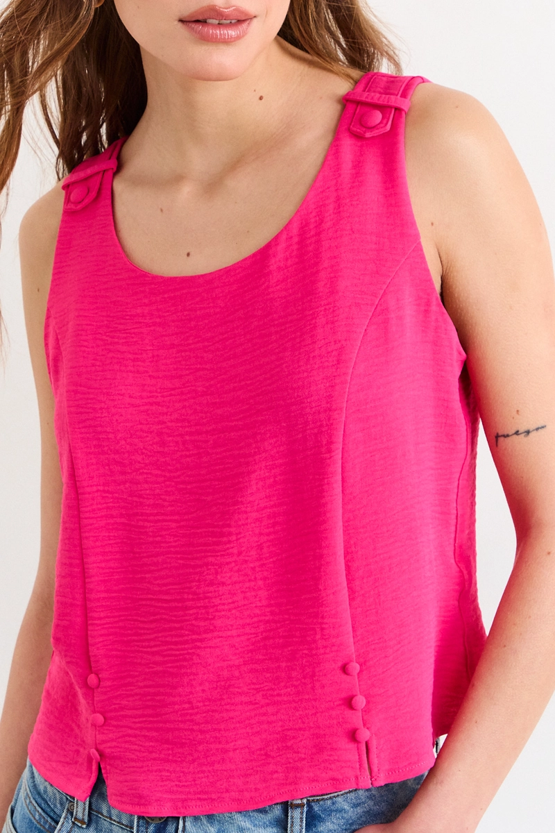 BLUSAS SIN MANGA FUCSIA MUJER IO - 2