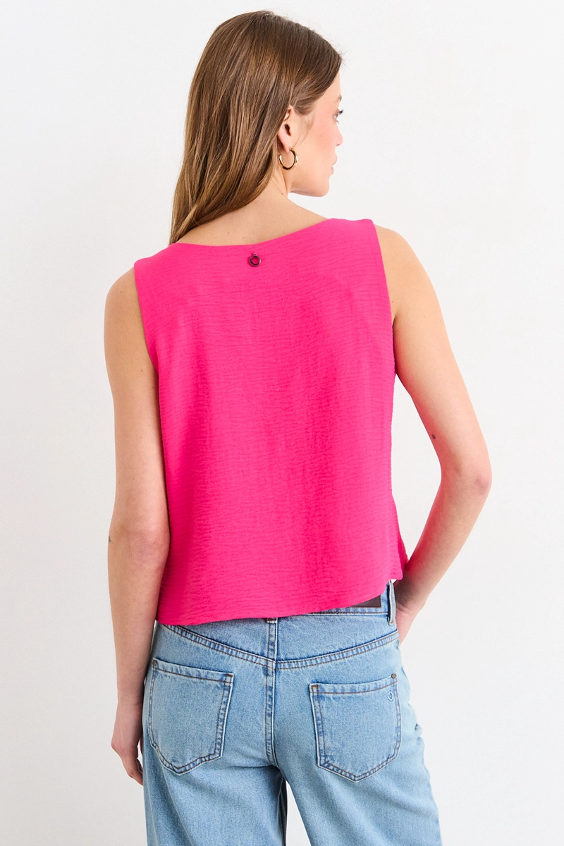 BLUSAS SIN MANGA FUCSIA MUJER IO - 3