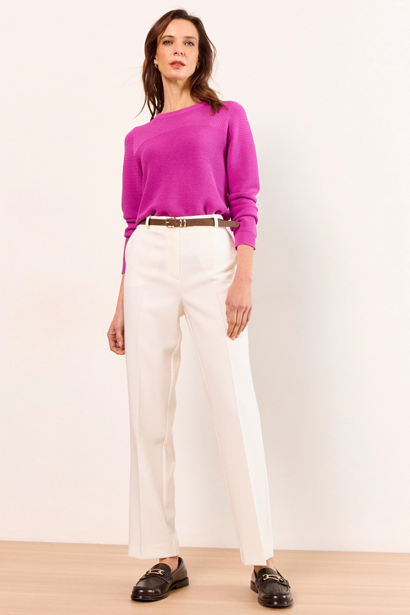 PANTALON BLANCO MUJER MA GRIFFE - 1