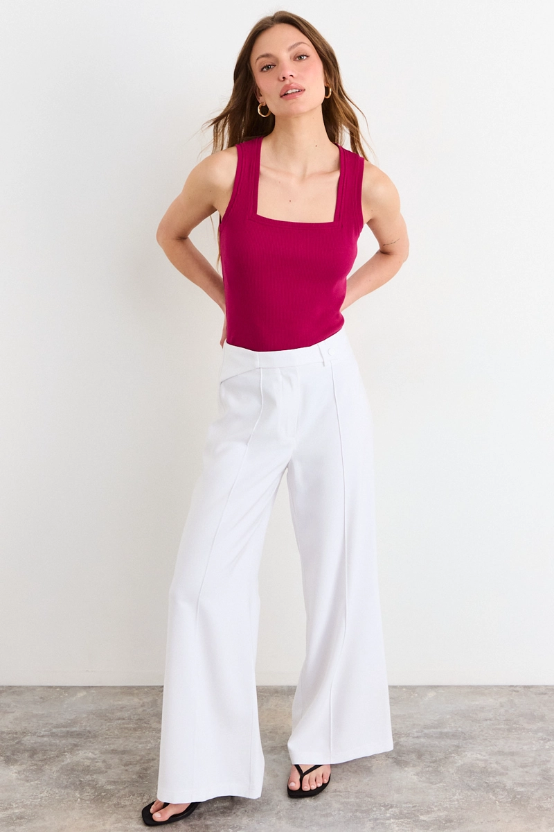 POLERA SIN MANGAS FUCSIA MUJER IO - 5