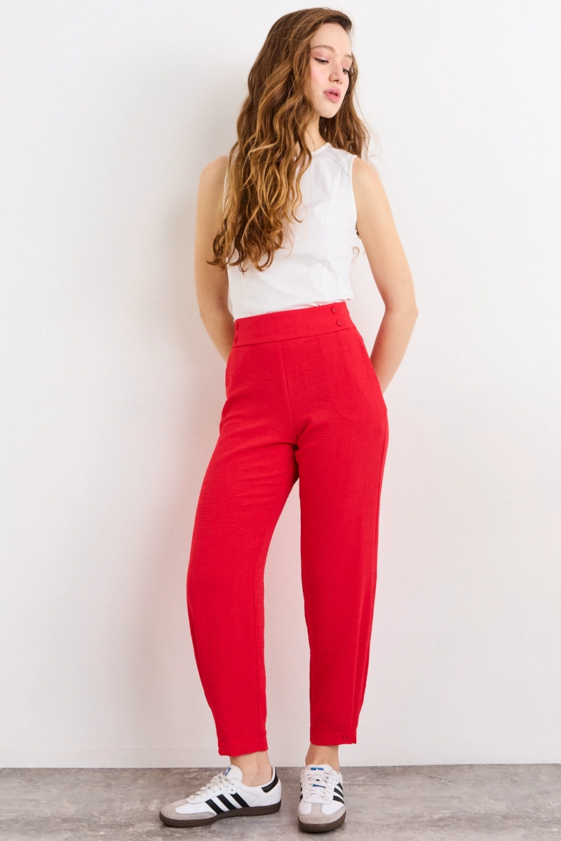 PANTALON ROJO MUJER IO - 1