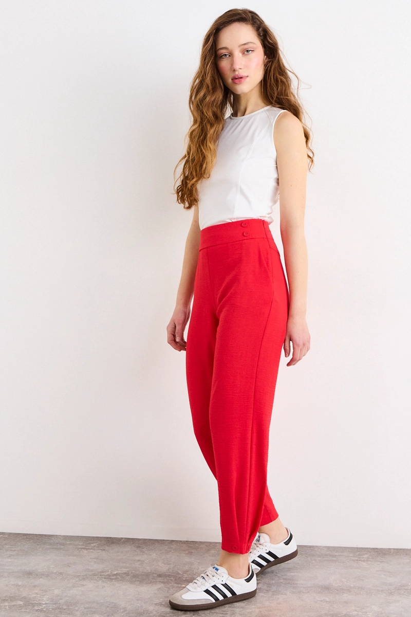 PANTALON ROJO MUJER IO - 5