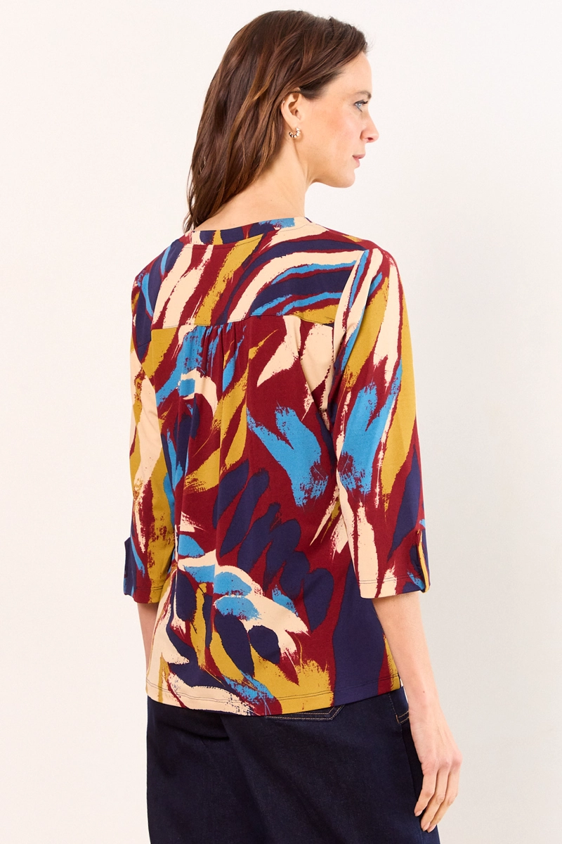 POLERA MANGA LARGA AZUL MUJER MA GRIFFE - 3