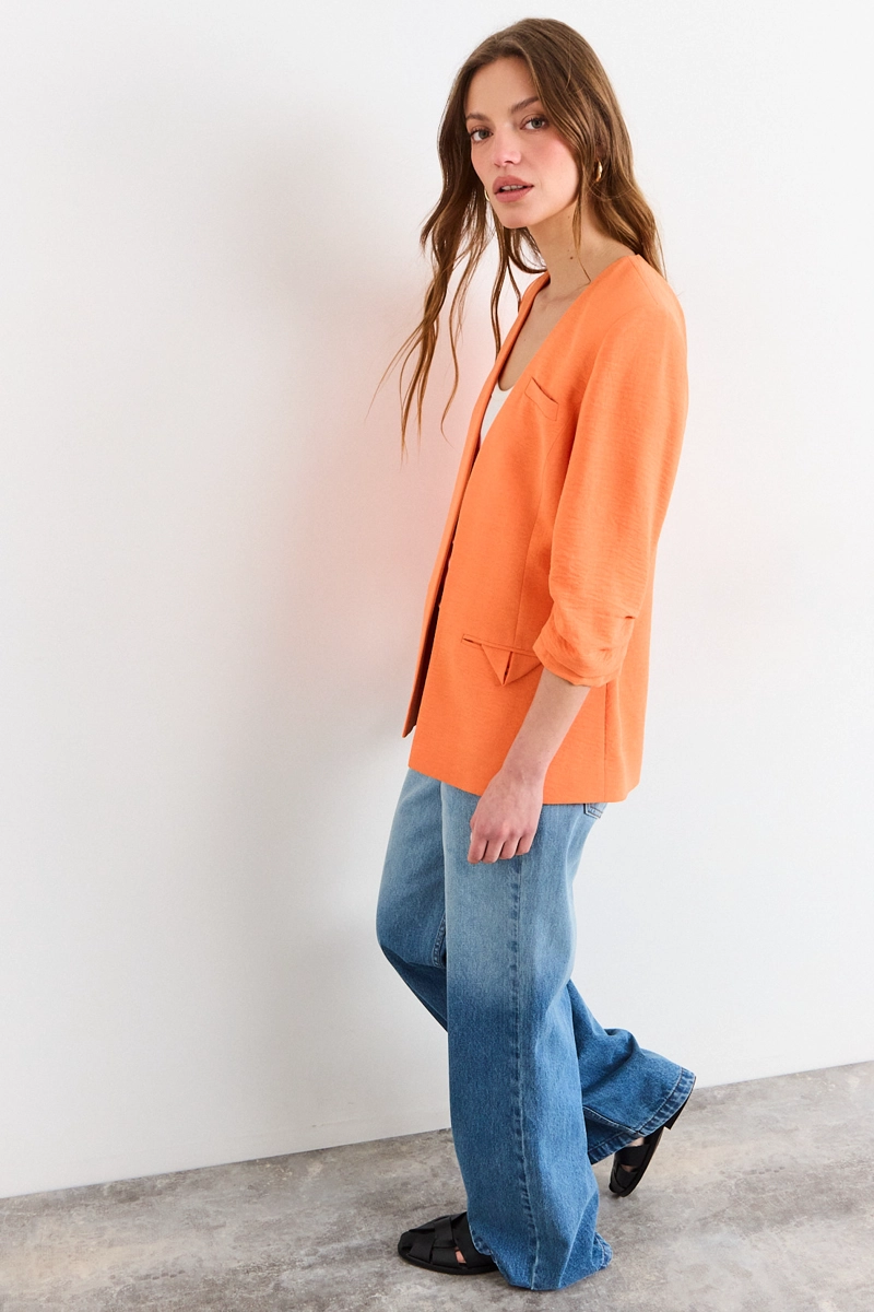 BLAZER NARANJO MUJER IO - 5
