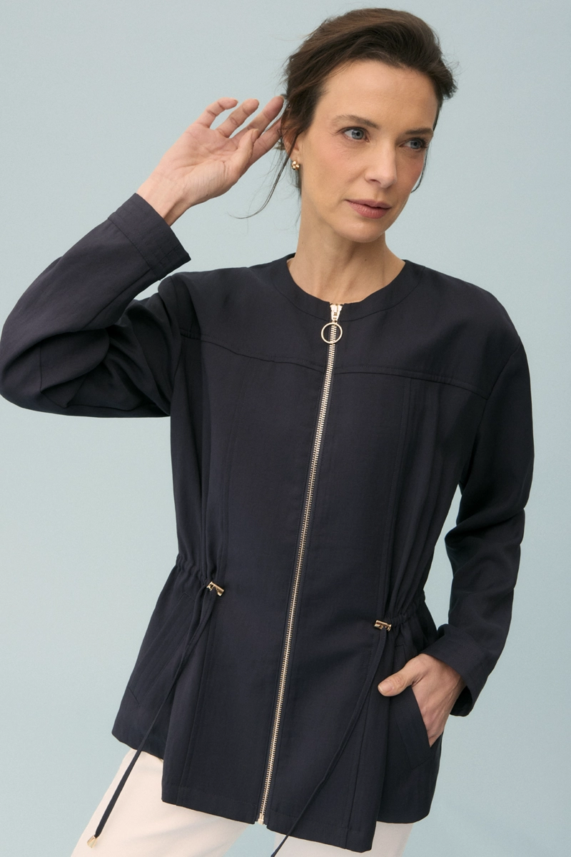 CHAQUETA AZUL MUJER MA GRIFFE - 1