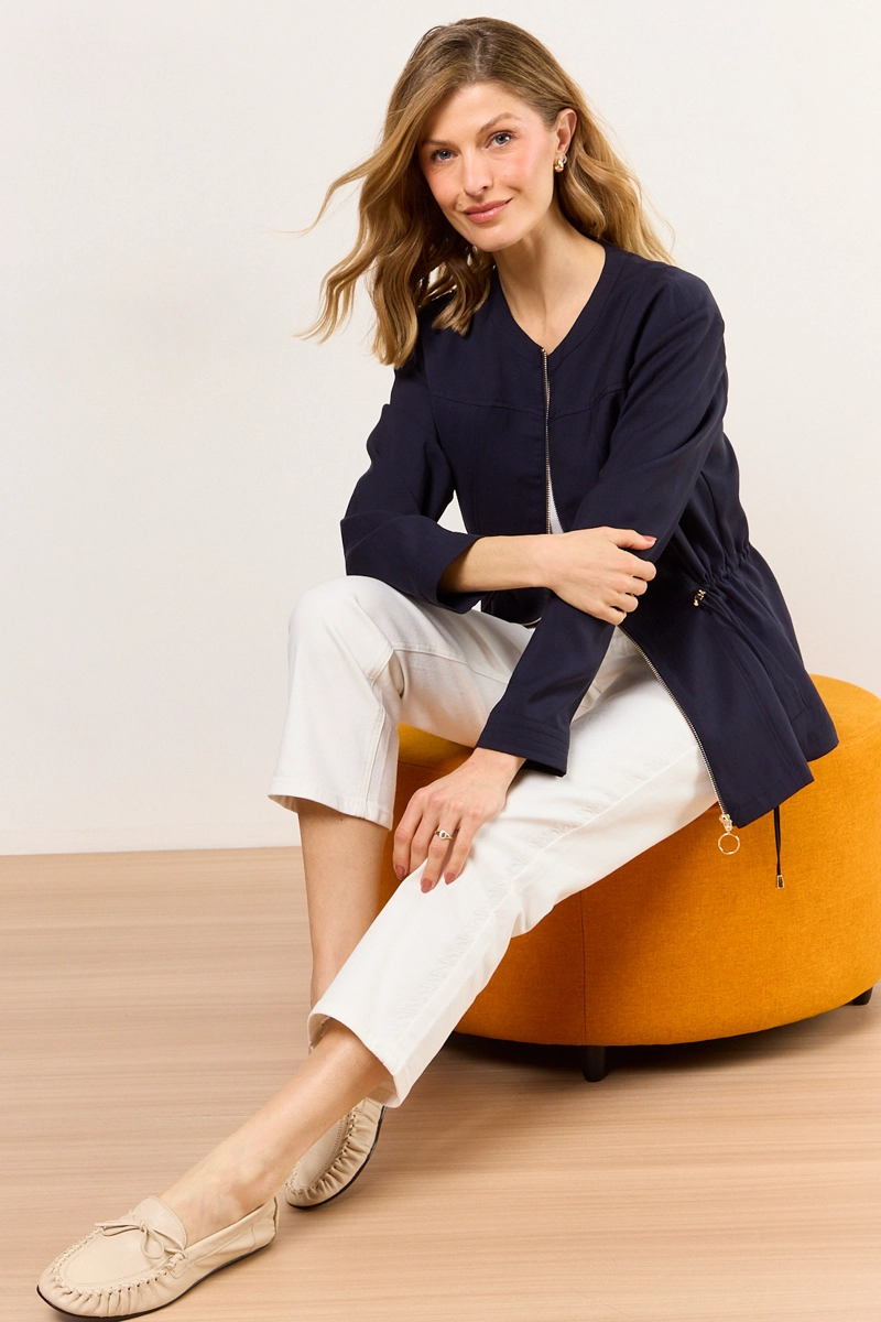 CHAQUETA AZUL MUJER MA GRIFFE - 4