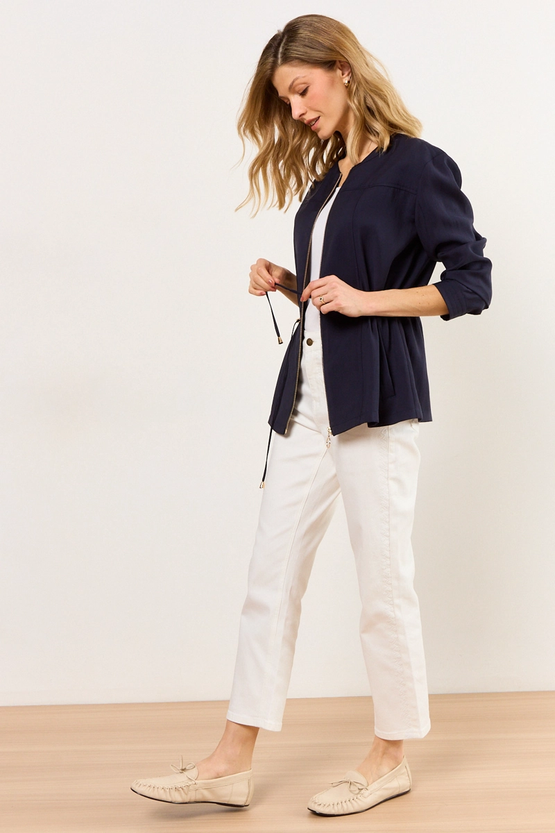 CHAQUETA AZUL MUJER MA GRIFFE - 5
