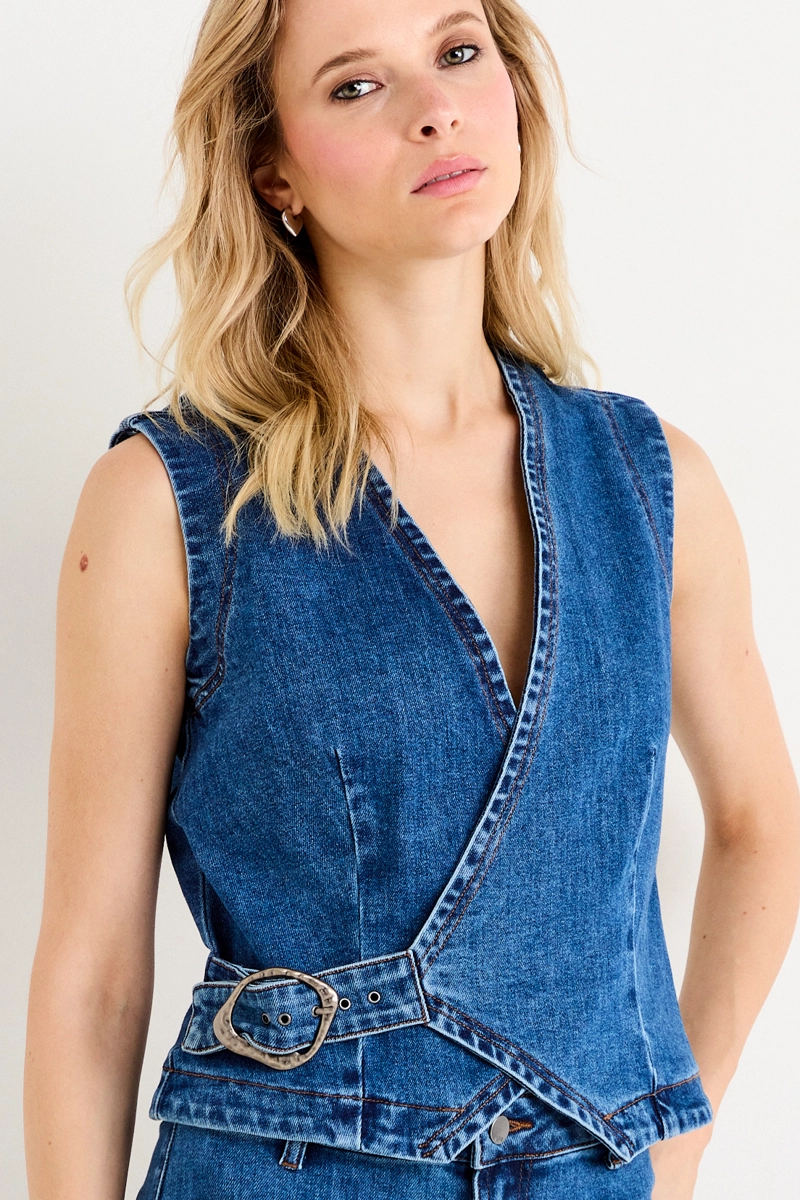 GILET AZUL MUJER ASH - 2