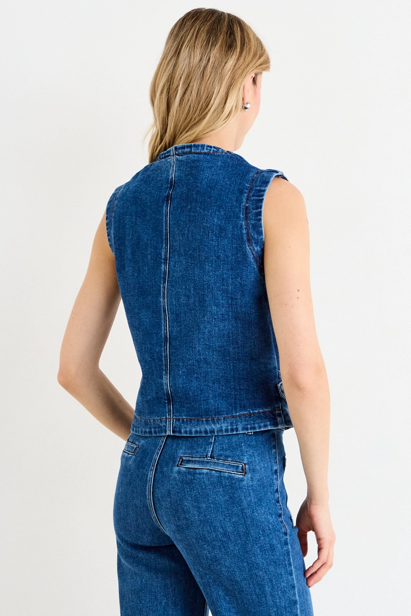 GILET AZUL MUJER ASH - 3