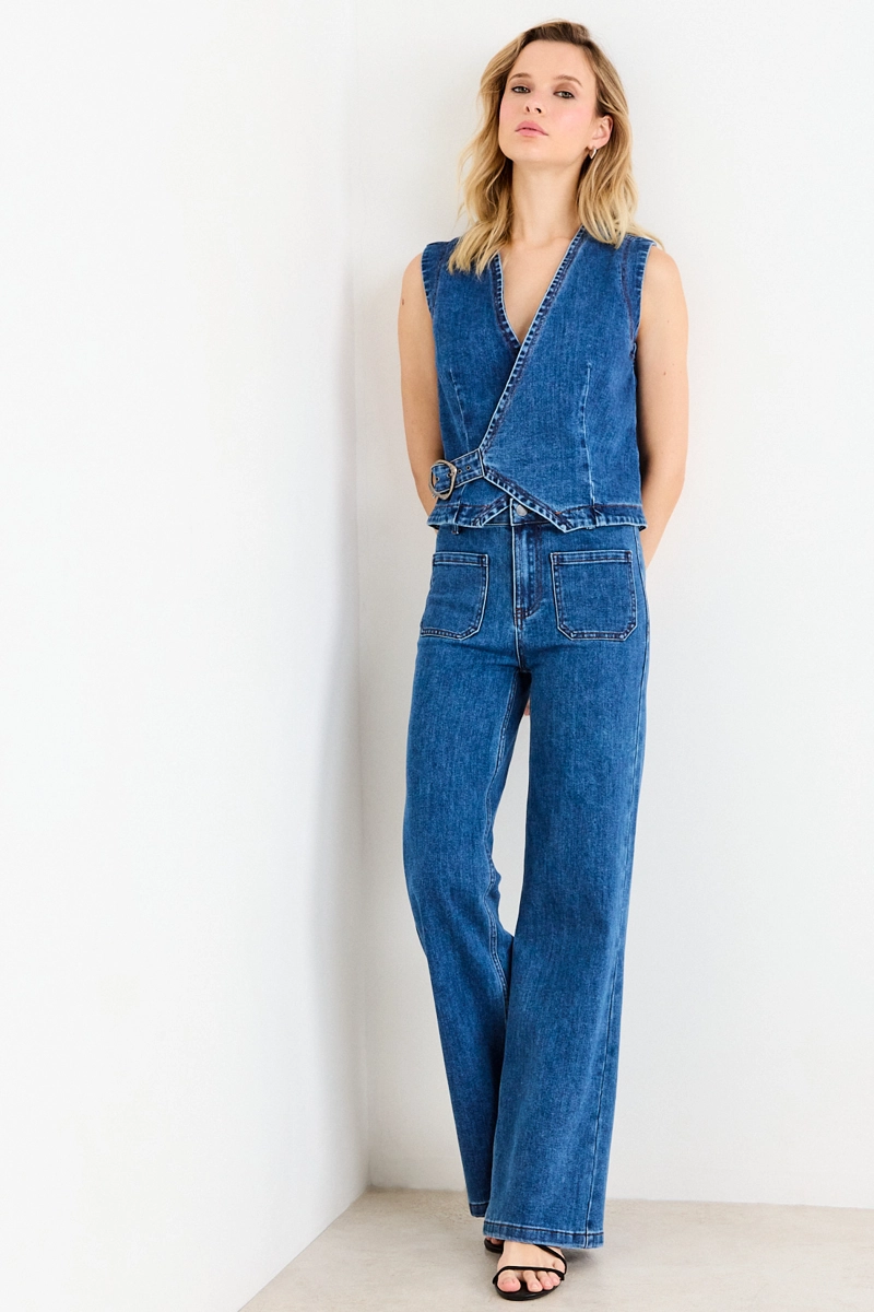 GILET AZUL MUJER ASH - 5