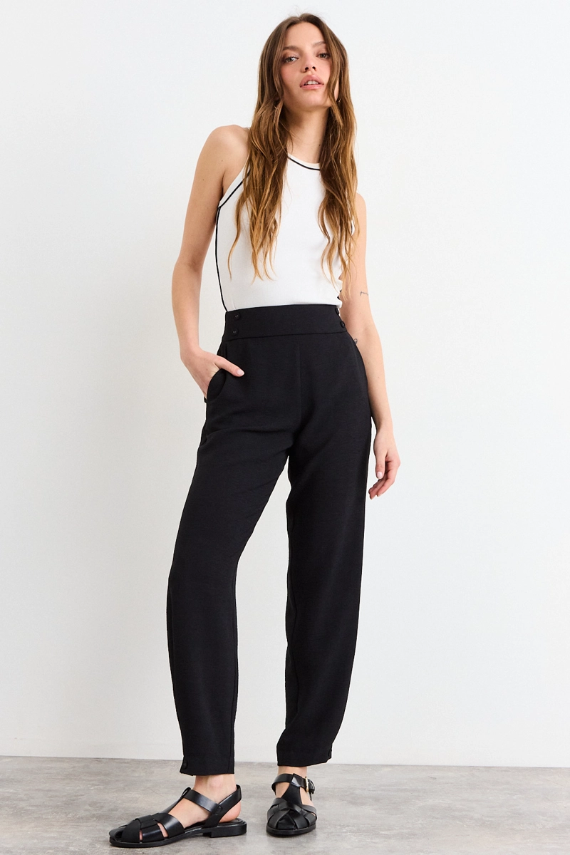 PANTALON NEGRO MUJER IO - 1