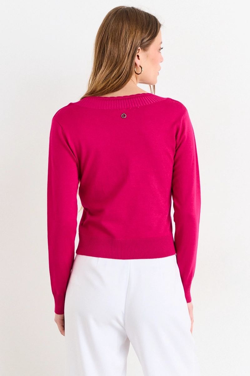 SWEATER FUCSIA MUJER IO - 3