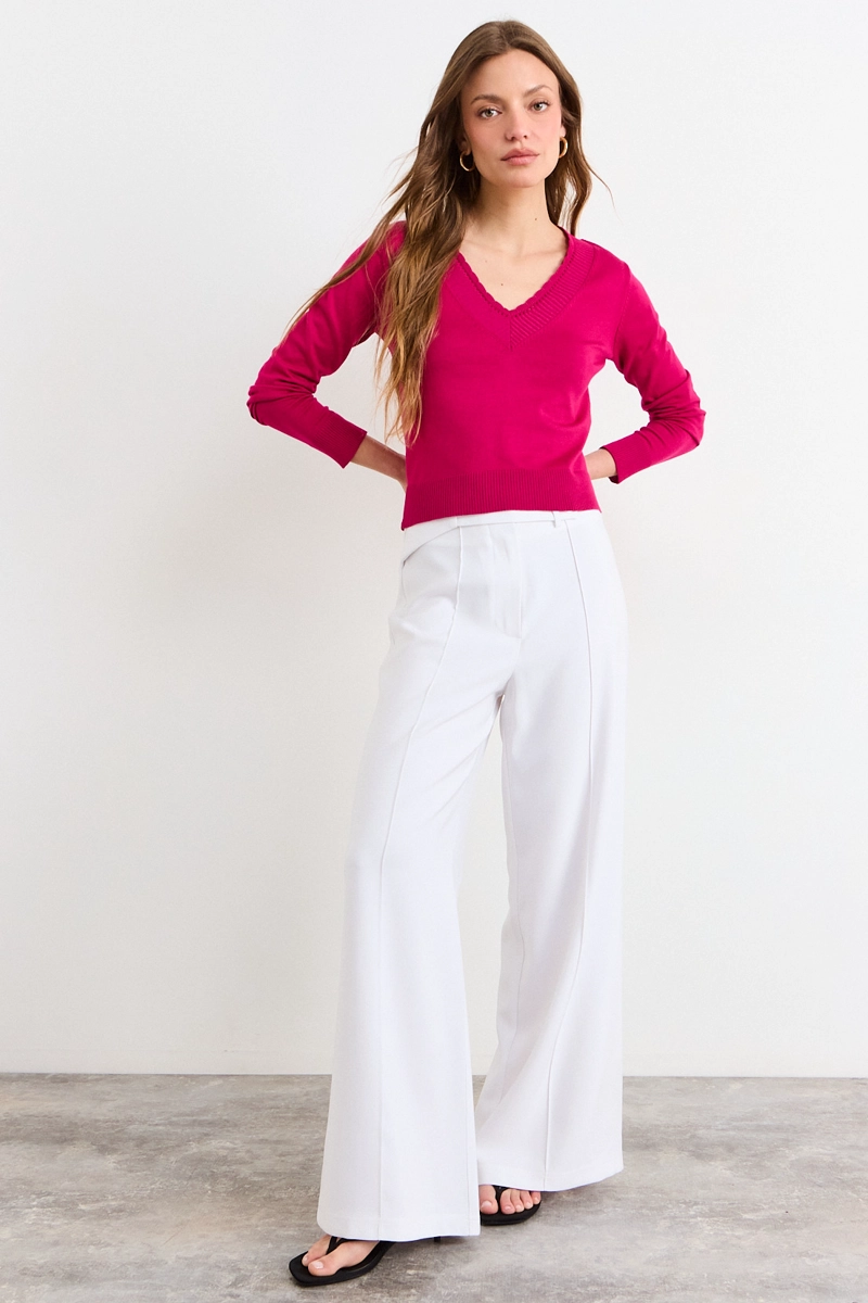 SWEATER FUCSIA MUJER IO - 4